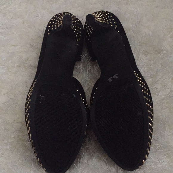 Black suede platform heels NWOT - Picture 4 of 6